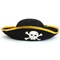 Tri Corner Pirate Hat - Three Cornered Buccaneer Costume Accessory Hat - 1 Piece